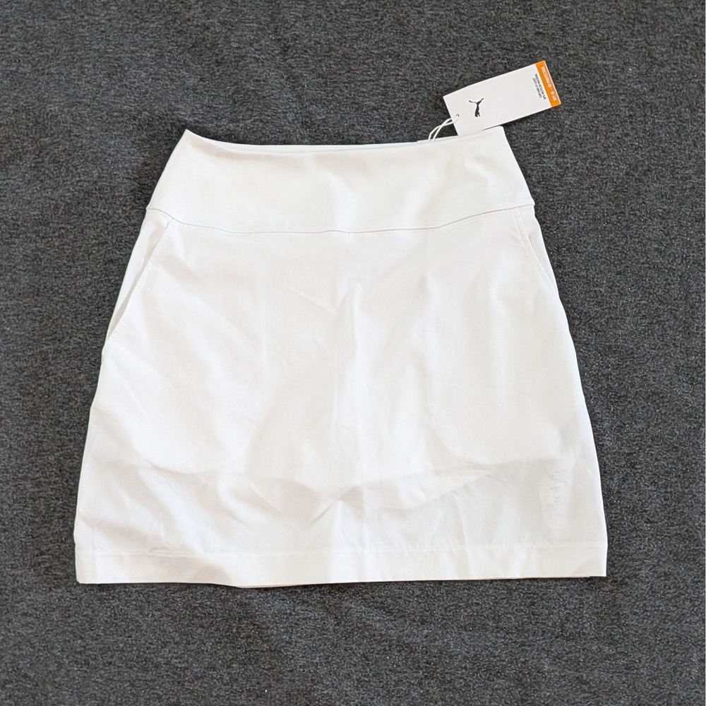 New PUMA Blake Skirt High Waist Classic Fit Skort White XS